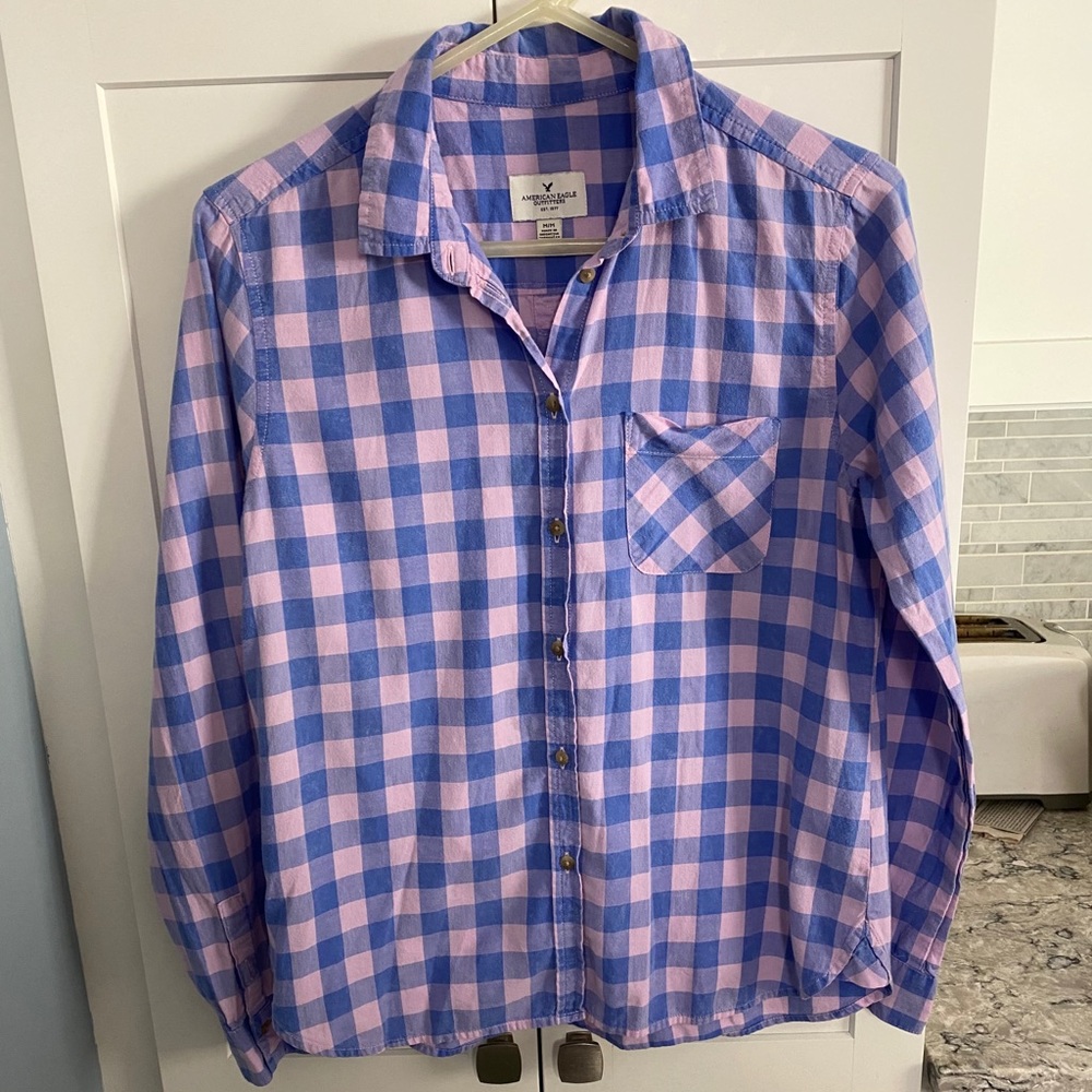 American Eagle Button- Down Shirt